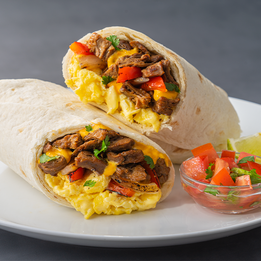 Steak & egg burrito