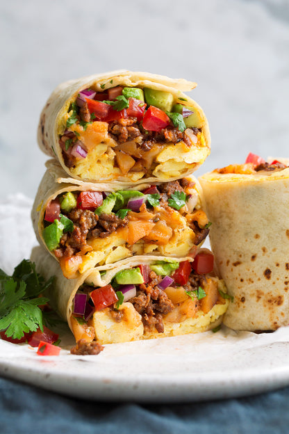 Bacon egg & cheese burrito